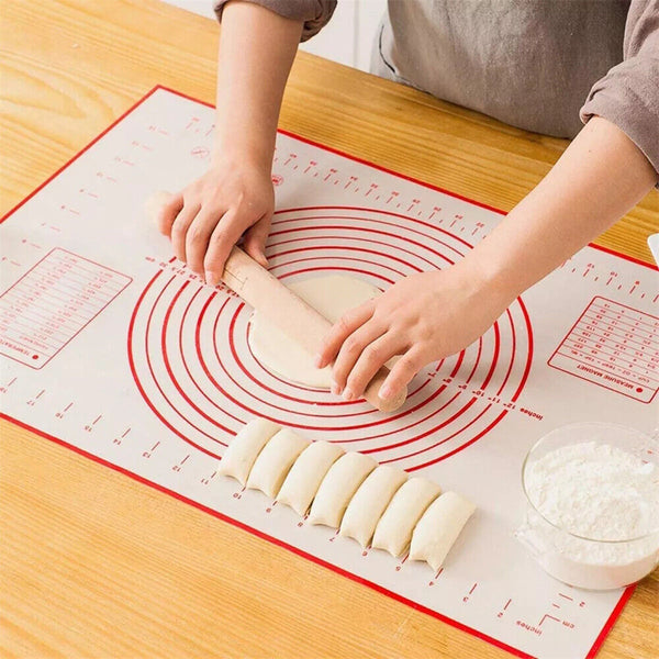 Silicone Baking Mat Non-Stick Rolling Cake Dough Scale Pastry Clay Fondant Sheet