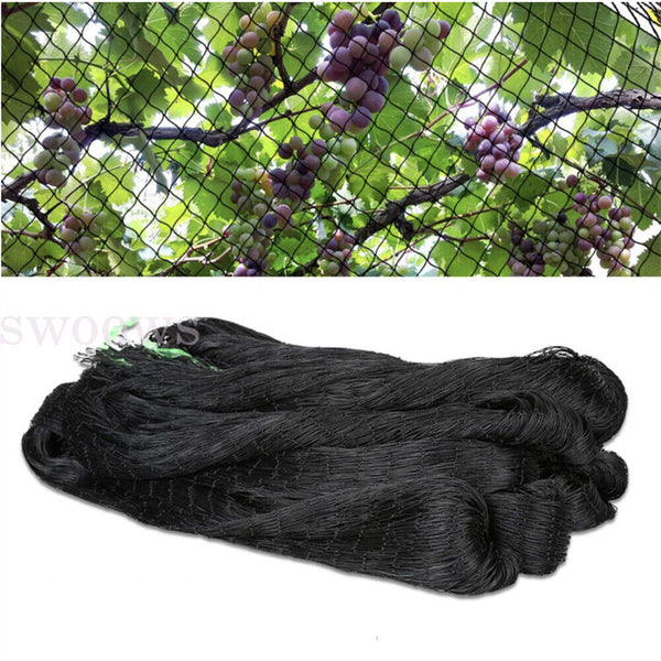 Bird Netting Net Anti Pest Commercial Fruit Trees Plant 10m/20m/30m Mesh Black