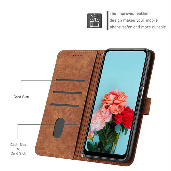 1/2 Shockproof Flip PU Leather Magnetic Wallet Phone Case Cover For Oppo Reno11F