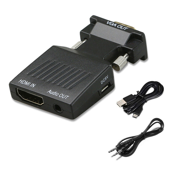 HDMI HD Cable Adapter to VGA Converter 1080P Monitor Male Lead 【see note】