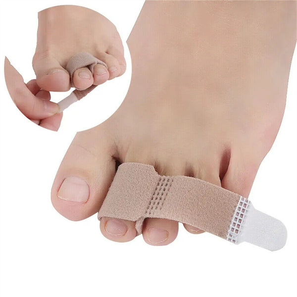 Toe Splints Straightener Bandage Cushioned Corrector for Crooked Hammer Toe