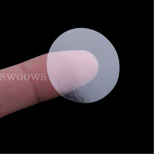 Transparent Round Gloss Clear Dot Sticker Self Adhesive Label Wafer Seal 15/40mm