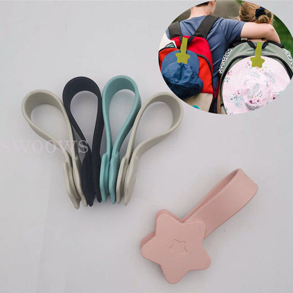 1/2x Silicone Magnetic Hat Clips Holder for Traveling Bags Backpacks