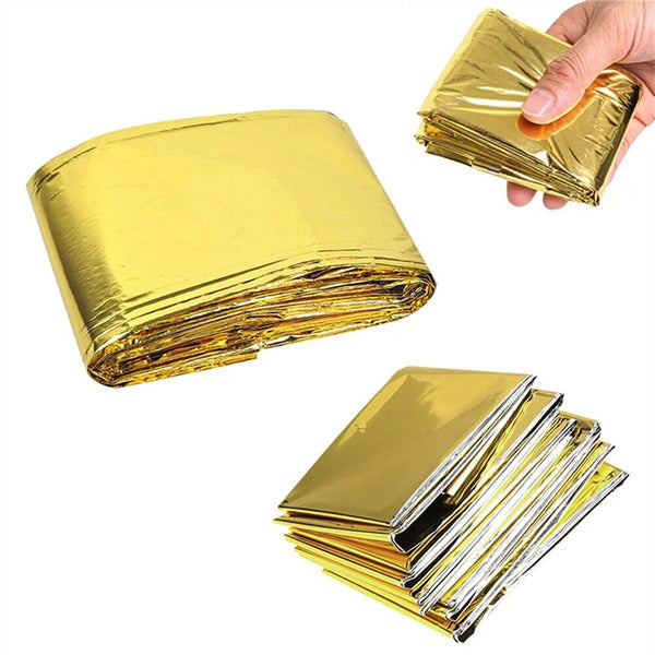 1-3x Space Blanket Thermal Thermo Foil Emergency Camping Rescue First Aid