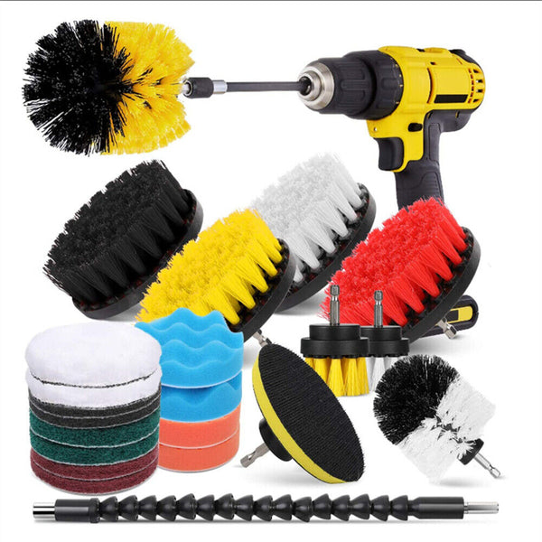 26PC Drill Brush Attachments Car Detailing Brush Kit for Auto Exterior Interior