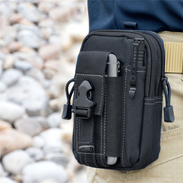 NEW Tactical  Pouch Belt Outdoor Waist Bag Pocket with Cell Phone Holster