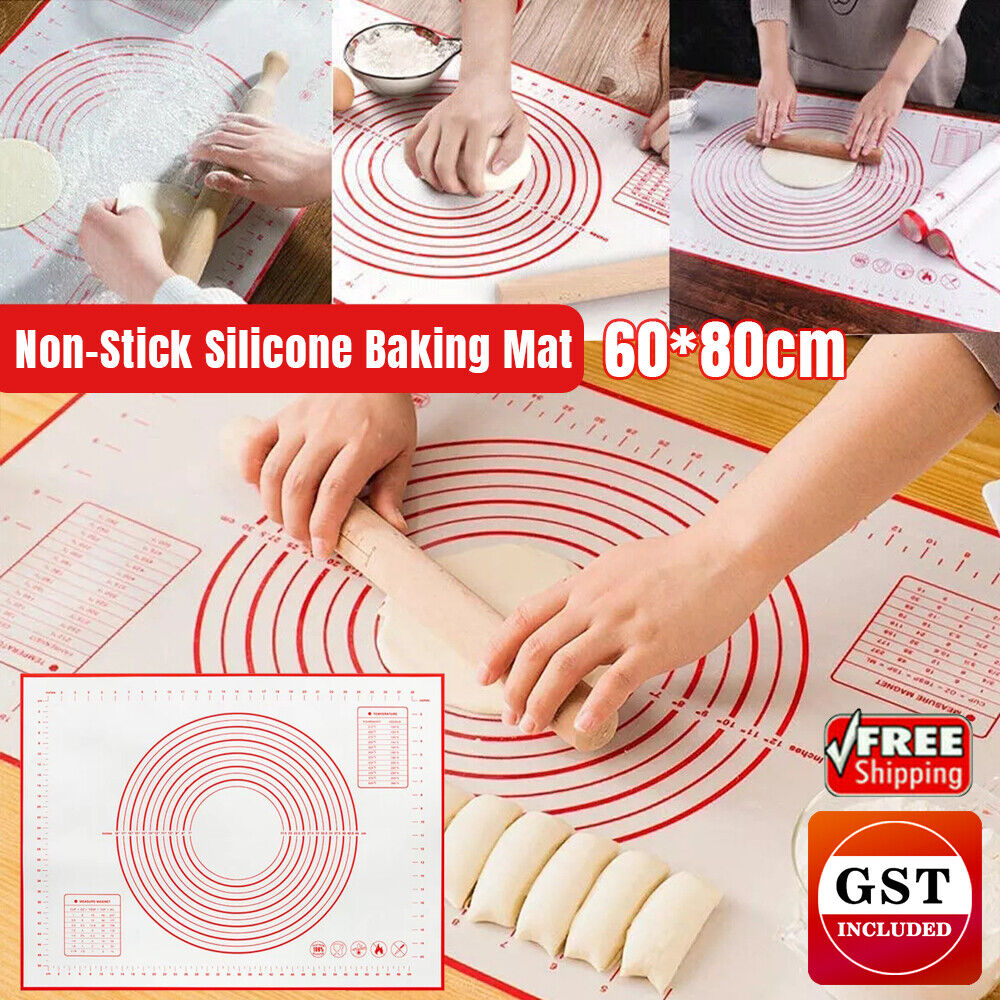 Silicone Baking Mat Non-Stick Rolling Cake Dough Scale Pastry Clay Fondant Sheet