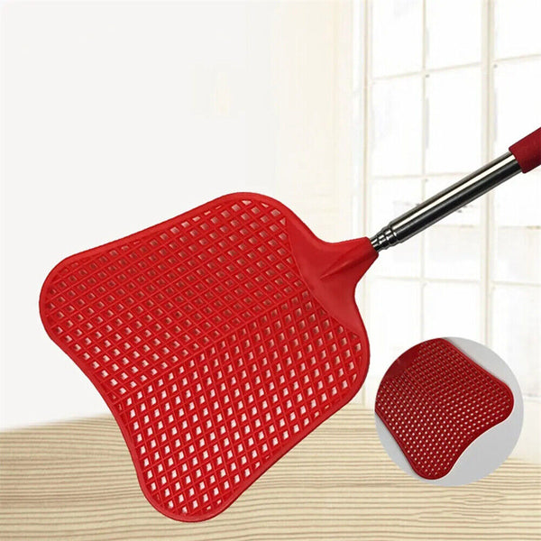 UPTO 4pcs Fly Swatter Extendable Handle Telescopic Insect Mosquito up to 65cm