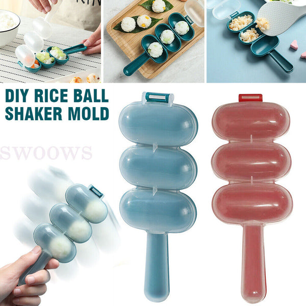 1/2x Rice Ball Shaker DIY Rice Baller Shakers Lunch Maker Mould Onigiri Mold DIY