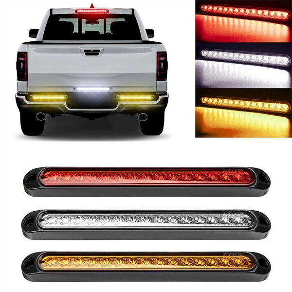 6x15LED Tail Lights Brake Indicator Reverse Slim Strip RV Trailer Light UTE STOP