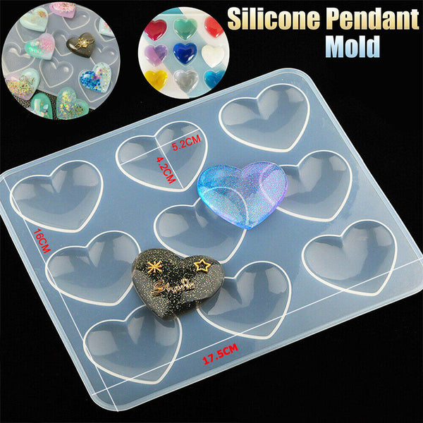 Silicone Pendant Mold Necklace Jewelry Resin Mould Epoxy Casting Craft NEW