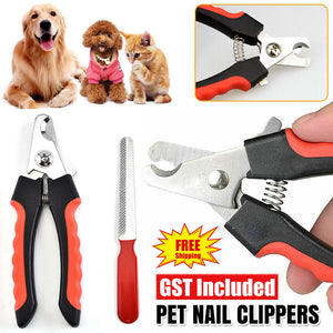 1/2x Pet Dog CAT Nail Clippers Professional Toe Cutter Trimmer Grooming Scissors