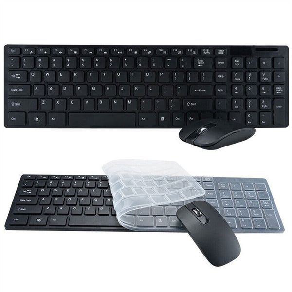 Wireless Keyboard and Mouse Combo Bundles Ergonomic for PC Laptop Home Office