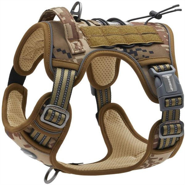 Dog Harness Tactical No Pull Adjustable Pet Military Working Training Vest S-XL