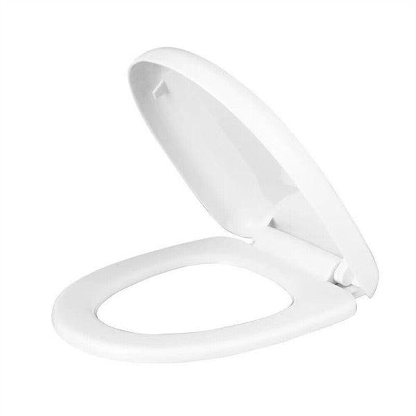 Thick Toilet Seat Soft Close Luxury White Heavy Duty Quick Release O Shape NEW