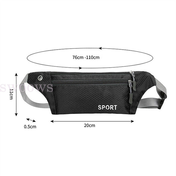 Running Waist Pouch Belt Sport Mobile Phone Holder Running Pack Gym Unisex Bags