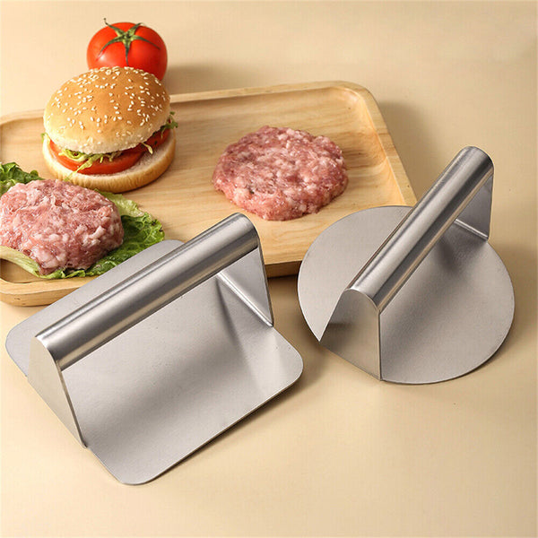 Burger Press Meat Smasher Hamburger Steak No-Rust for Griddle Accessory BBQ Home