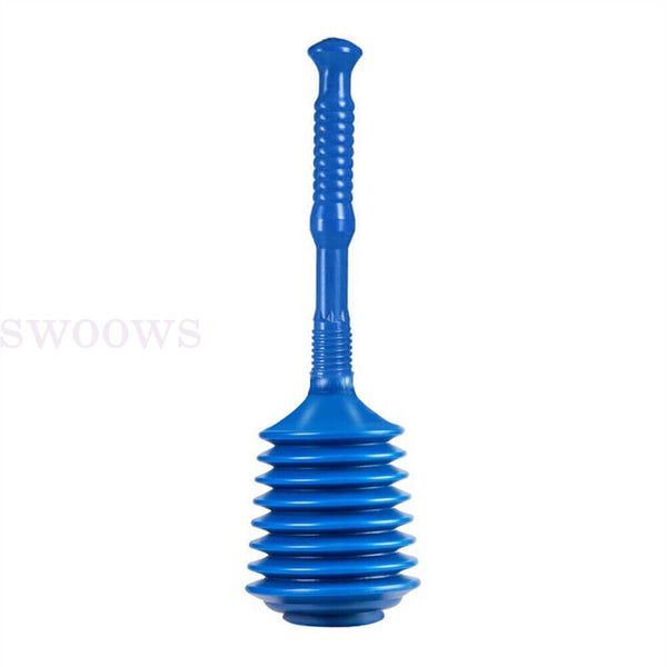 Toilet Plunger Bathroom Drain Clean Powerful High Pressure Thrust Plunge Cleaner