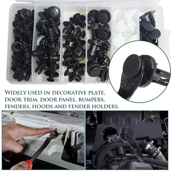 Quick and Easy Installation 100pcs Car Buckle Set Suitable for All Vehicles NEW