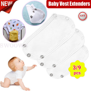 3/9 Bodysuit Cloth Toddler Extension White Set Infant Romper Vest Extenders