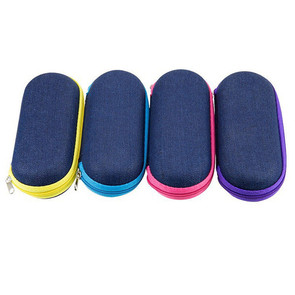 1-3x Portable Zipper Eye Glass Sunglasses Shell Hard Case Protector
