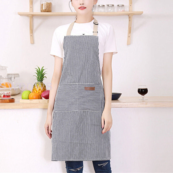 Adjustable Apron Hanging Neck Cooking Kitchen Baking Bar BBQ Chefs 2 Pockets