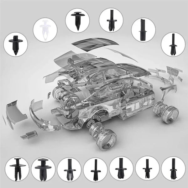 680pcs Car Trim Body Clips Kit Rivets Retainer Door Panel Bumper Plastic