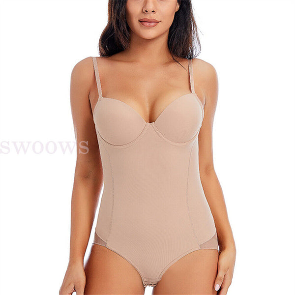 Ladies Full Body Shaper Slimming Shapewear Firm Tummy Control Underwear Bodysuit