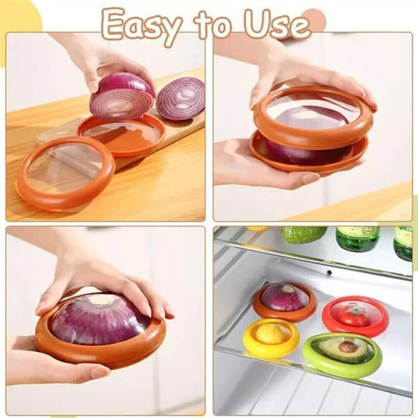 4PCS Fruit Storage Box, Reusable Vegetable Storage Container for Fridge AU STOCK