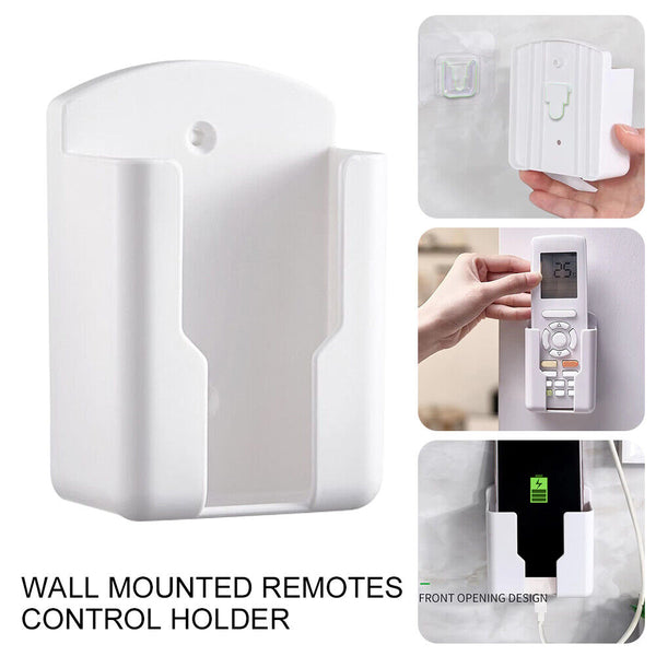 NEW Remote Control Holder Wall Mounted Box Storage Fits most remotes