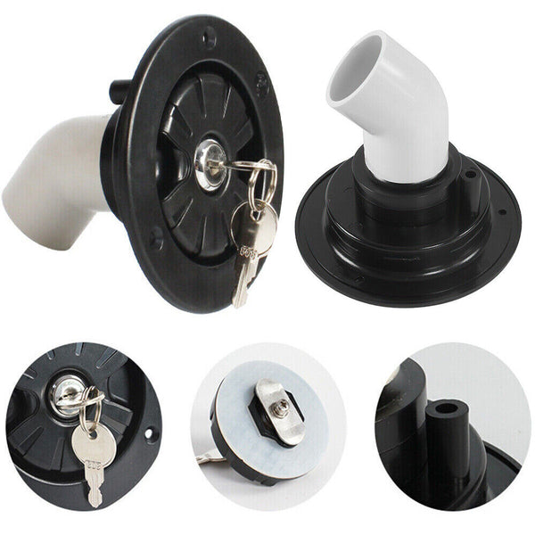 Car Fresh Water Lock Inlet Hatch RV Camper Filler Cap Tank For Caravan Motorhome
