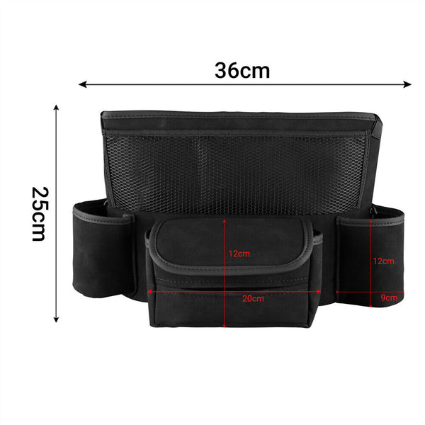 Car Net Pocket Handbag Holder Between Organiser PU-Leather Bag Seat Back Storage