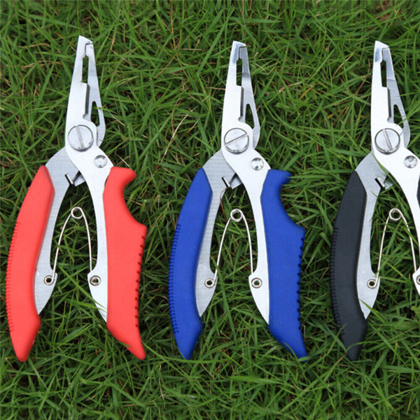 1-3x Stainless Steel Fishing Plier Braid Mono Line Cutters Pliers Split RingTool