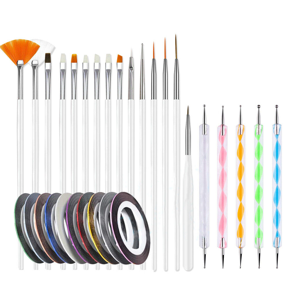 38PCS Nail Art Brushes Dotting Pen Polish Tool Design Set Brush Painting Drawing