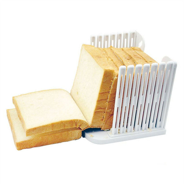 2pc Bread Slicer Cutter Mold Maker Slicing Cutting Guide Loaf Toast Kitchen Tool