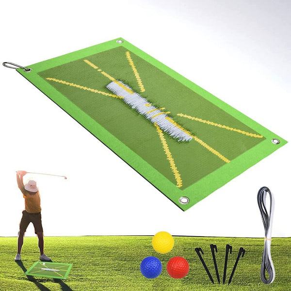 The Indoor Casual Golf Game Set Chipping Golf Game Mat with 20 Grip Golf Balls