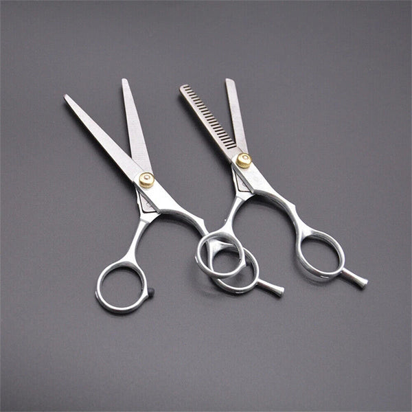 2pcs 6" Salon Hairdressing Scissors Hair Barber Professional Cutting Thinning