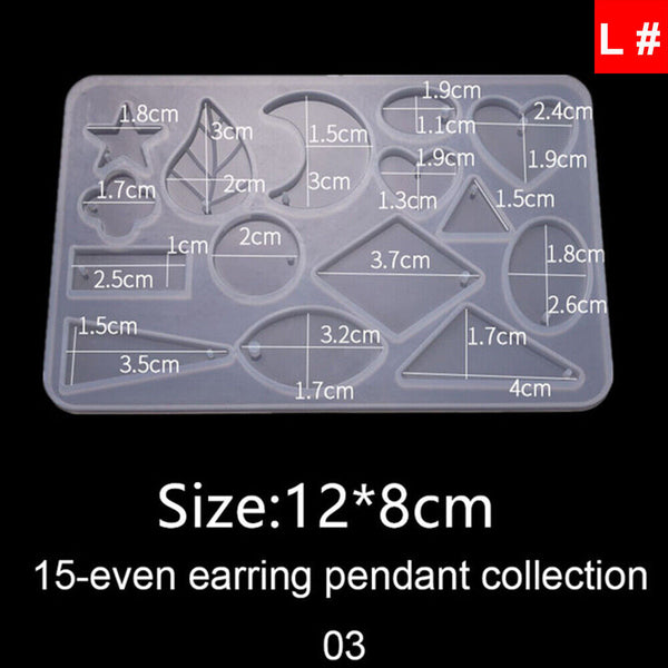 NEW Silicone Resin Moulds Mold Jewelry Earring Pendant Casting Craft DIY Kit Set