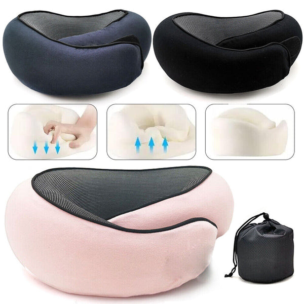 Portable U Shaped Pillow Travel Neck Pillow Breathable Office Neck Head Support