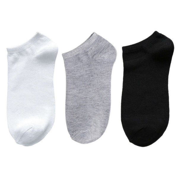 1-10 Pairs Low Cut Socks Cotton Soft Breathable Non-Slip Casual Ankle AU Hot