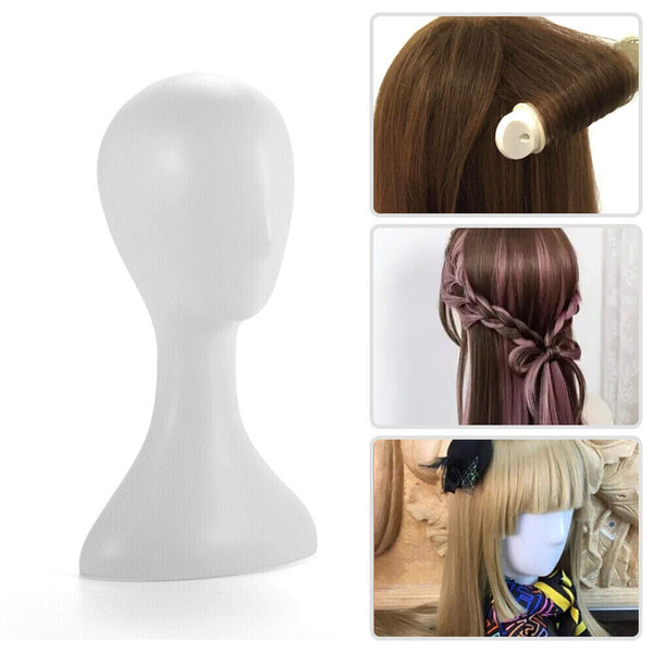 Plastic Female Mannequin Wig Hair Hat Scarf Manikin Head Model Display Stand AU