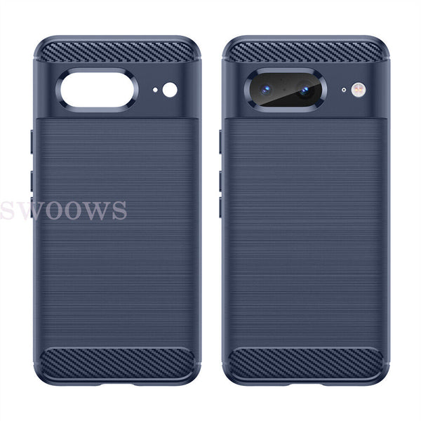 Shockproof Carbon Fiber Slim Soft TPU Case Cover For Moto G84 G54 G14 Google