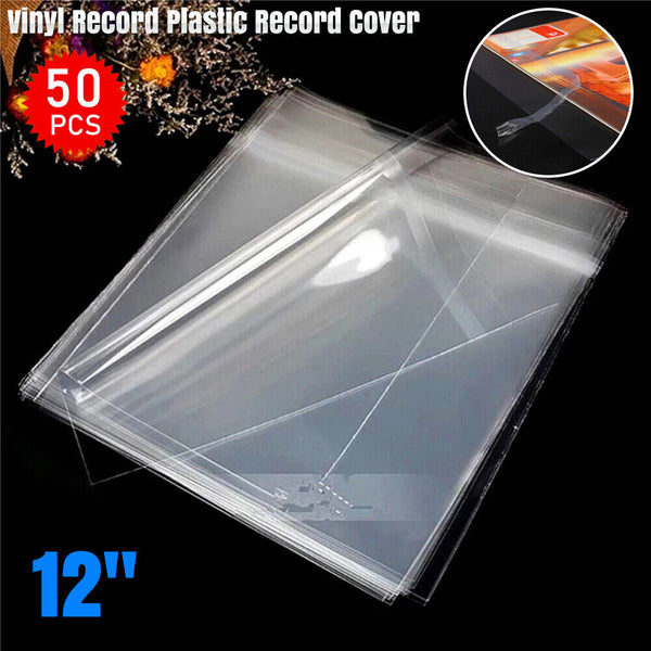 UP 200X Sleeves Outer LP Music Durable for 12" Vinyl Record Plastic Record Cover