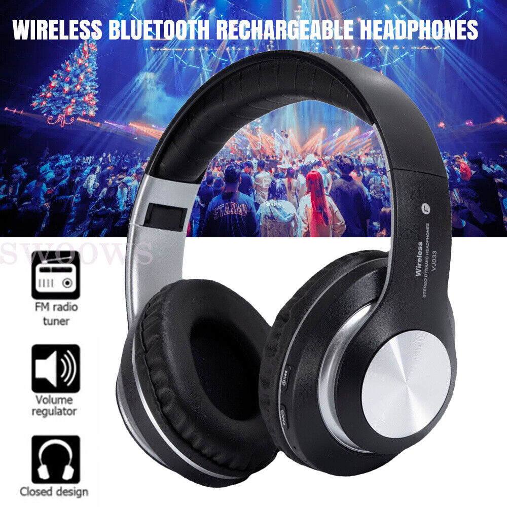 Wireless Headphones Bluetooth Earphones Headset Rechargeable with Mic AU Stock