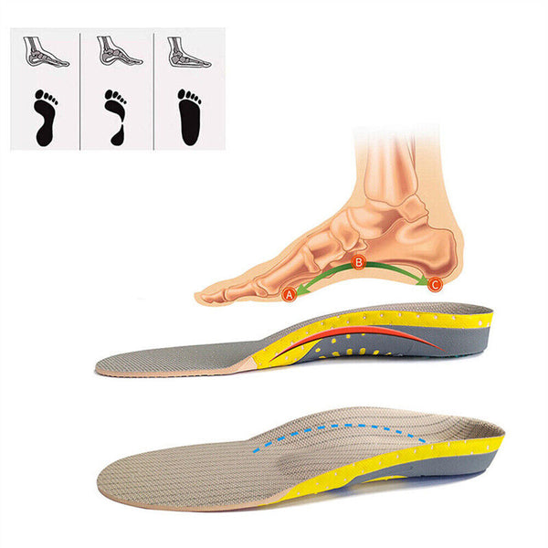 Orthotic Shoe Insoles Arch Support Pain Relief Orthopedic Inner Sole Men/Women