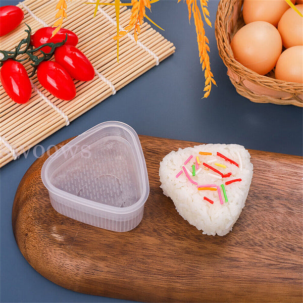 2x Onigiri Mold Sushi Rolls Rice Ball Bento Press Maker Mould DIY Kitchen Tool