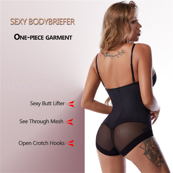 Ladies Full Body Shaper Slimming Shapewear Firm Tummy Control Underwear Bodysuit