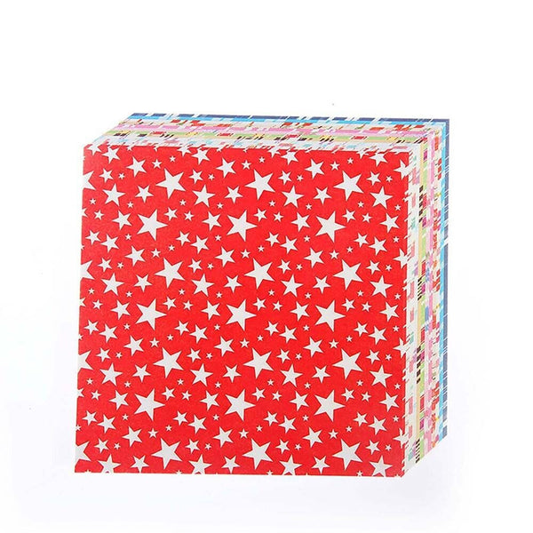 72pcs Japanese Square Folding Origami Craft Paper Sakura Star Mix Patterns Color