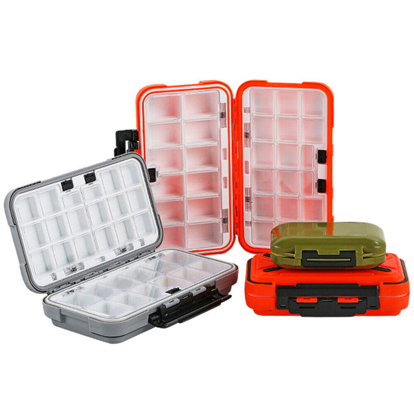 1/2/PC Large Fishing Tackle Box Double Side Bait Hooks Storage Box with Dividers