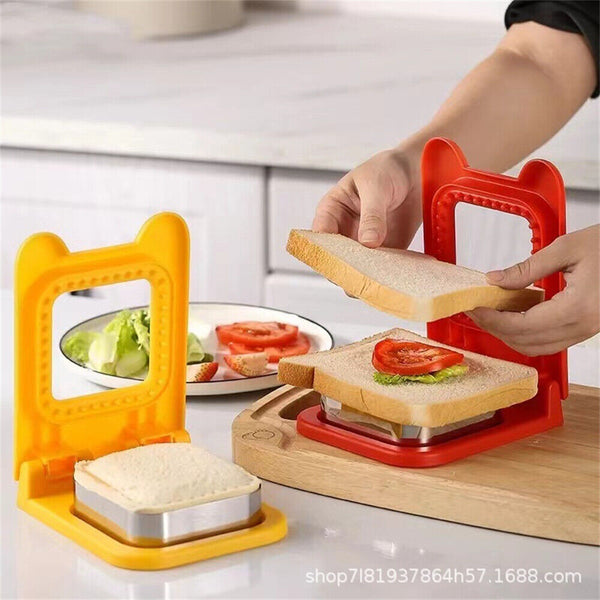 Square Round Sandwich Cutter And Sealer Set For Kids Lunch Sandwiches Decruster